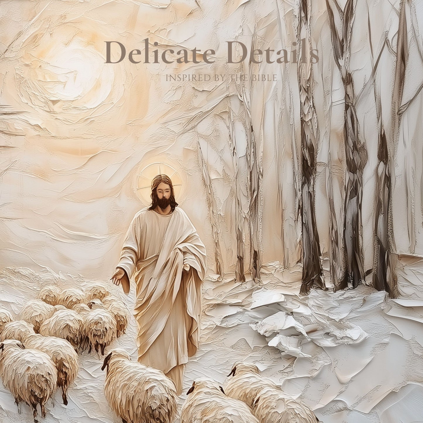 Cristo el Buen Pastor - Lienzo estirado