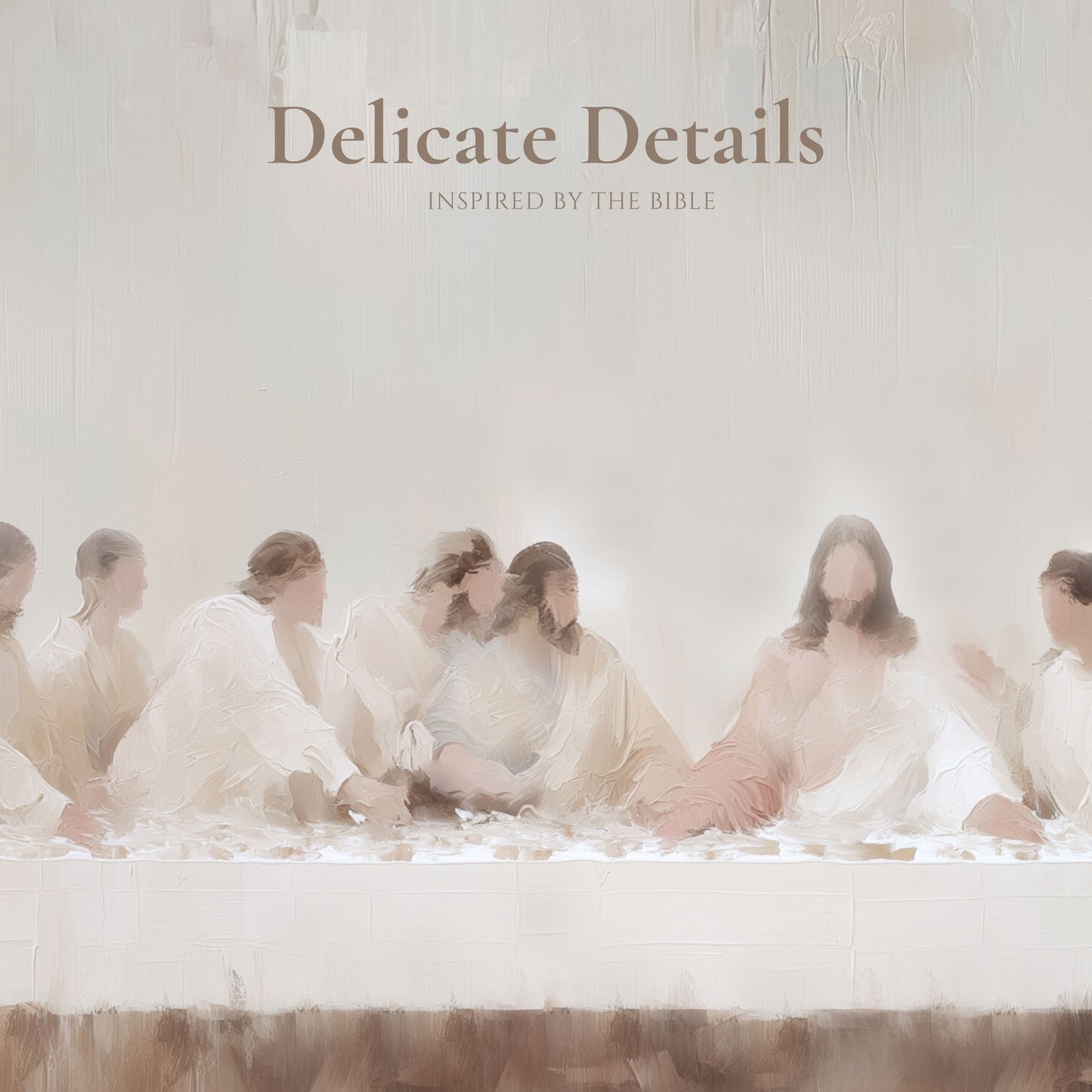 Last Supper Wall Art - Minimalist Abstract - Stretched Canvas