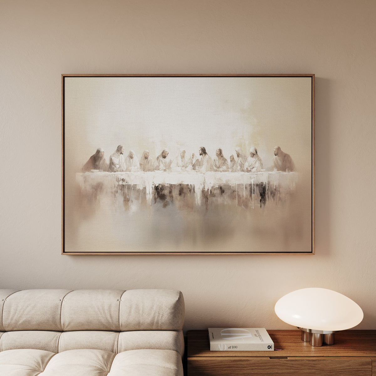 Letztes Abendmahl - Float Frame Canvas