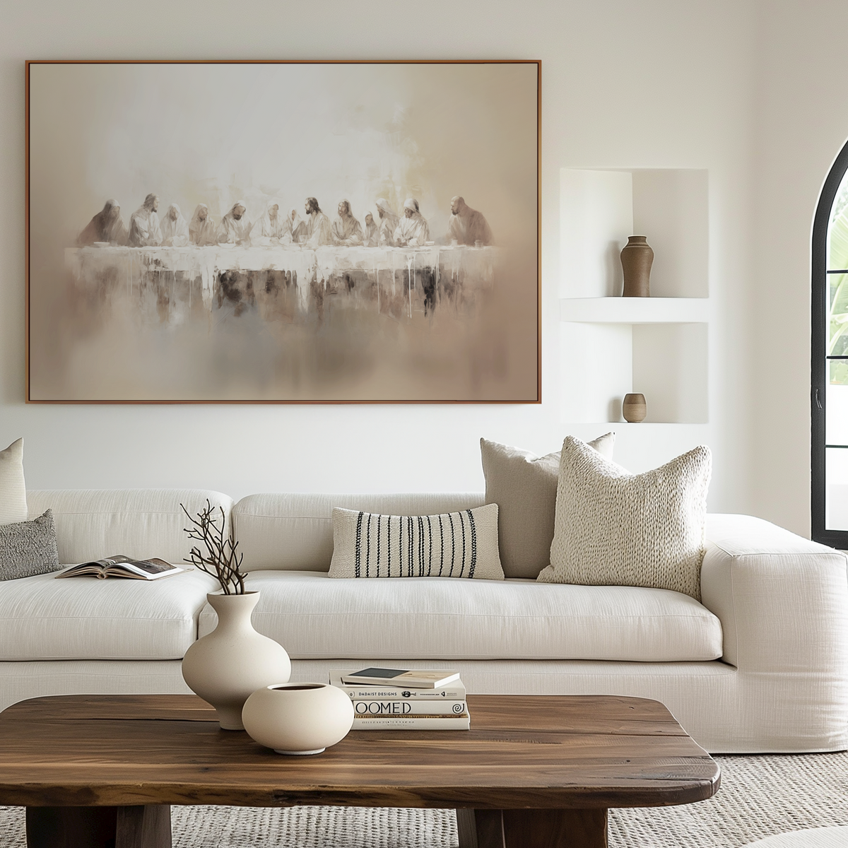 Letztes Abendmahl - Float Frame Canvas