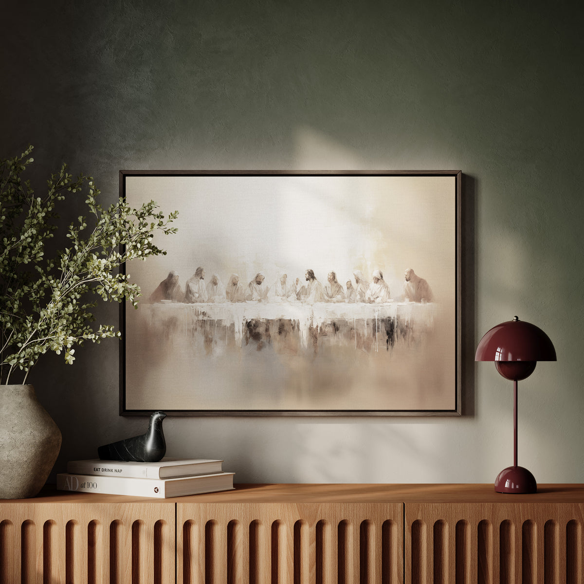 Letztes Abendmahl - Float Frame Canvas