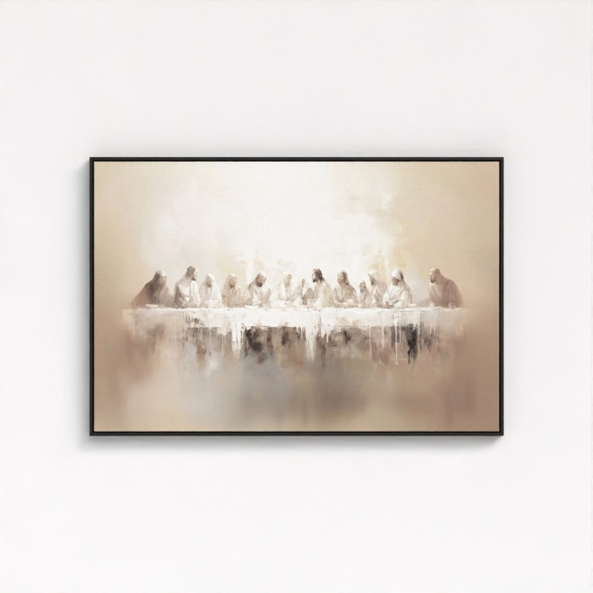 Letztes Abendmahl - Float Frame Canvas