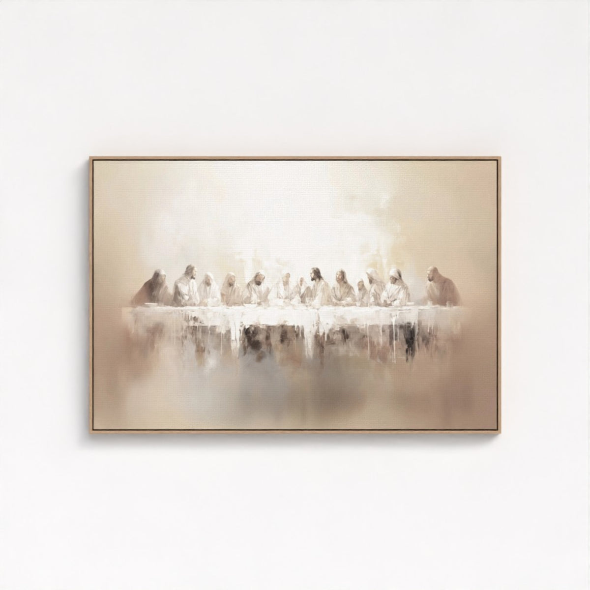 Letztes Abendmahl - Float Frame Canvas