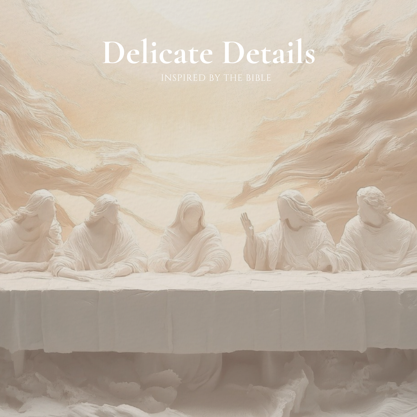 Resumen de la Última Cena de Jesús - Lienzo estirado