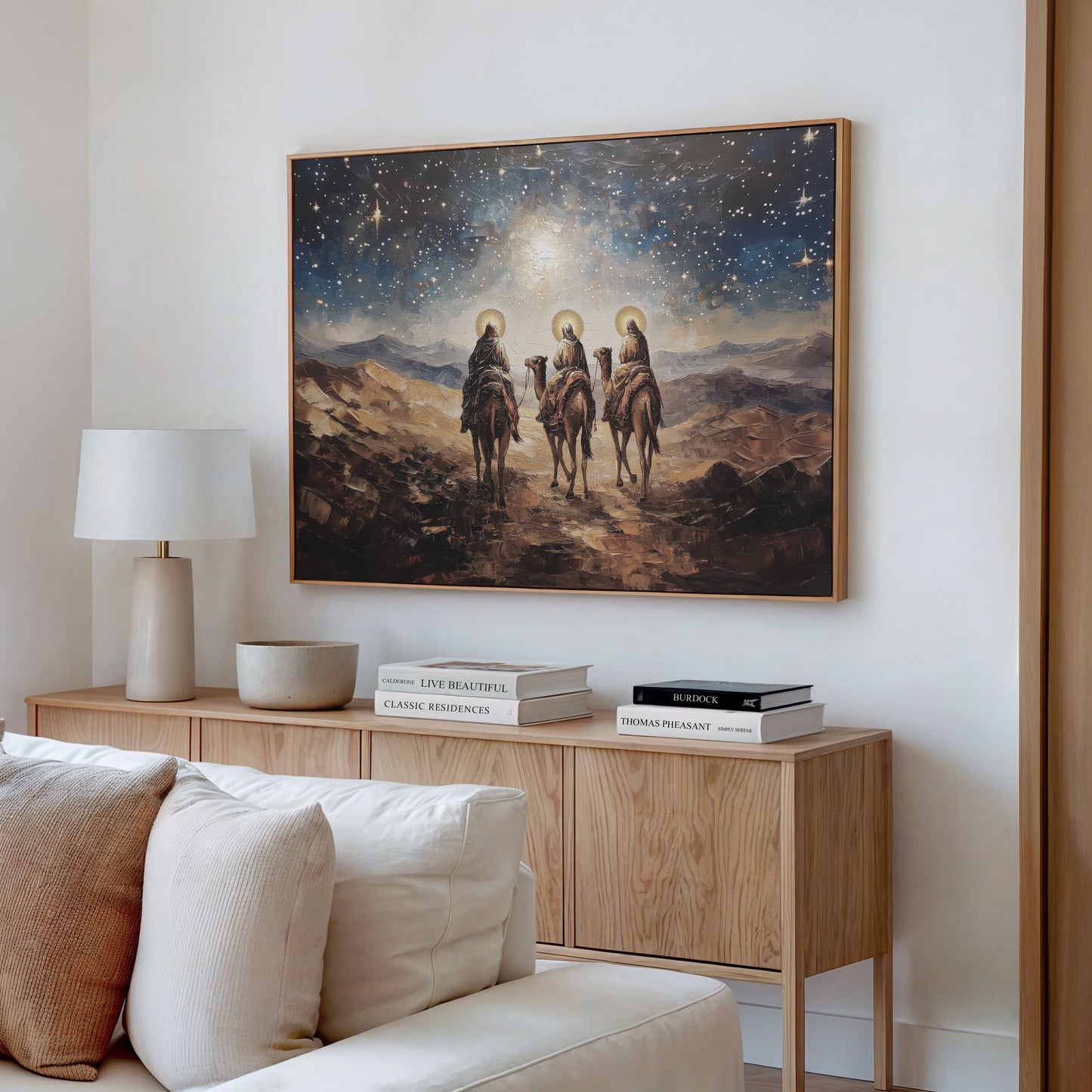 Three Wise Men Nativity Christmas  - Float Frame Canvas