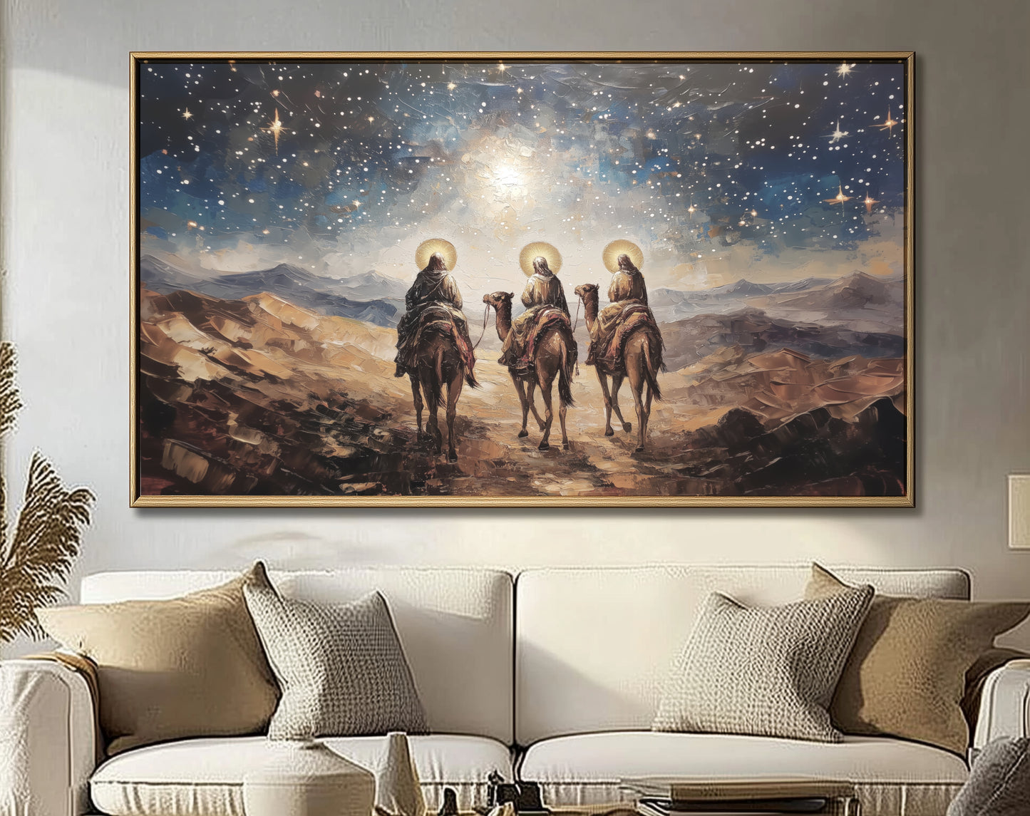 Three Wise Men Nativity Christmas  - Float Frame Canvas