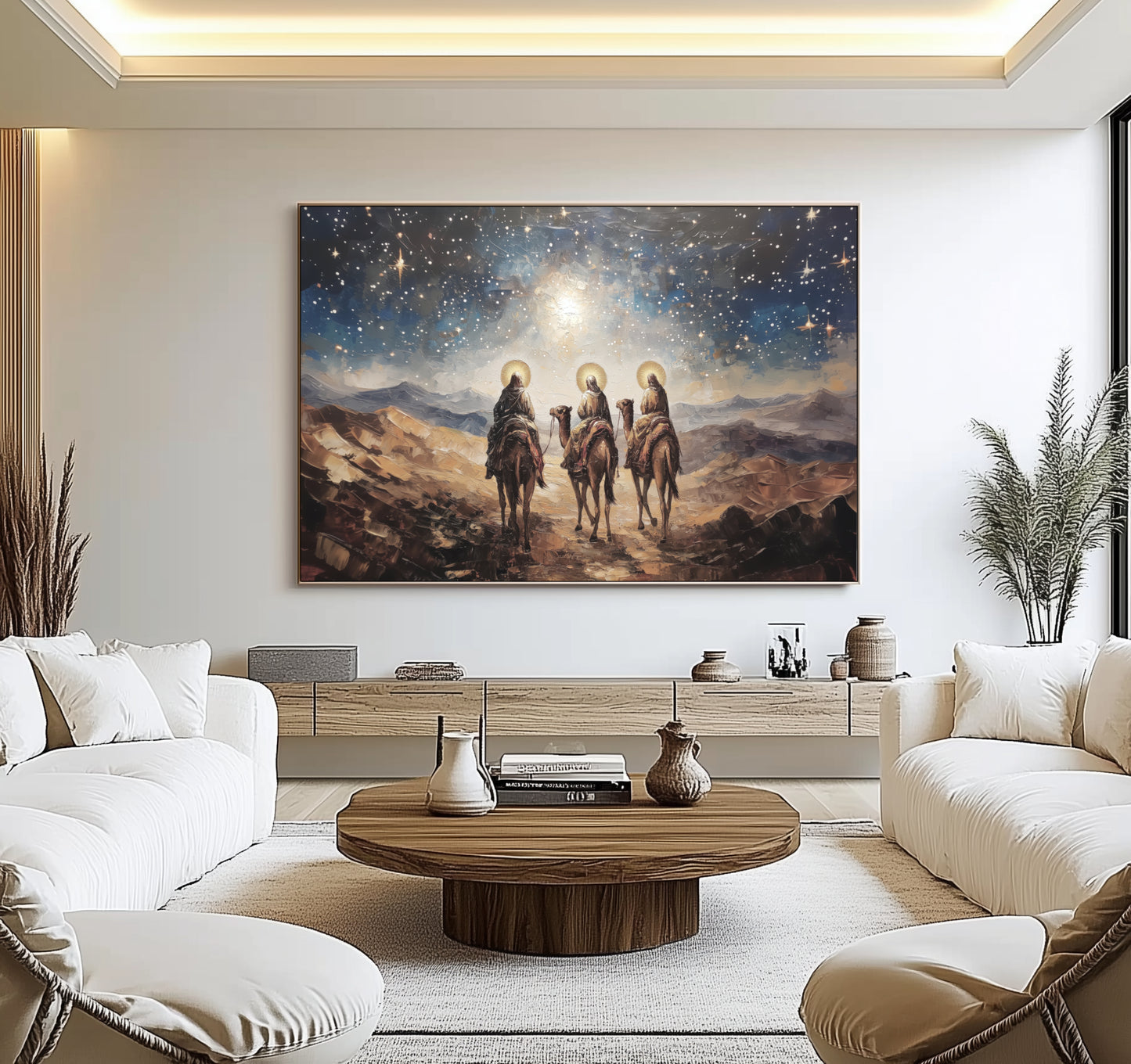 Natividad de los Reyes Magos - Lienzo estirado