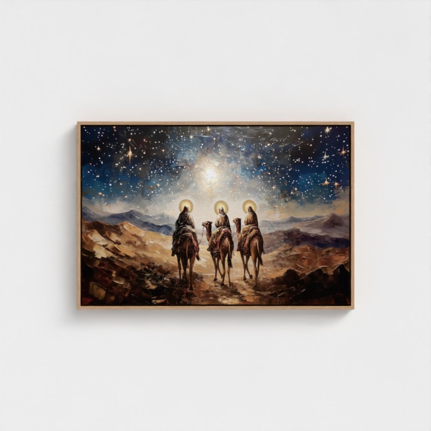 Three Wise Men Nativity Christmas  - Float Frame Canvas