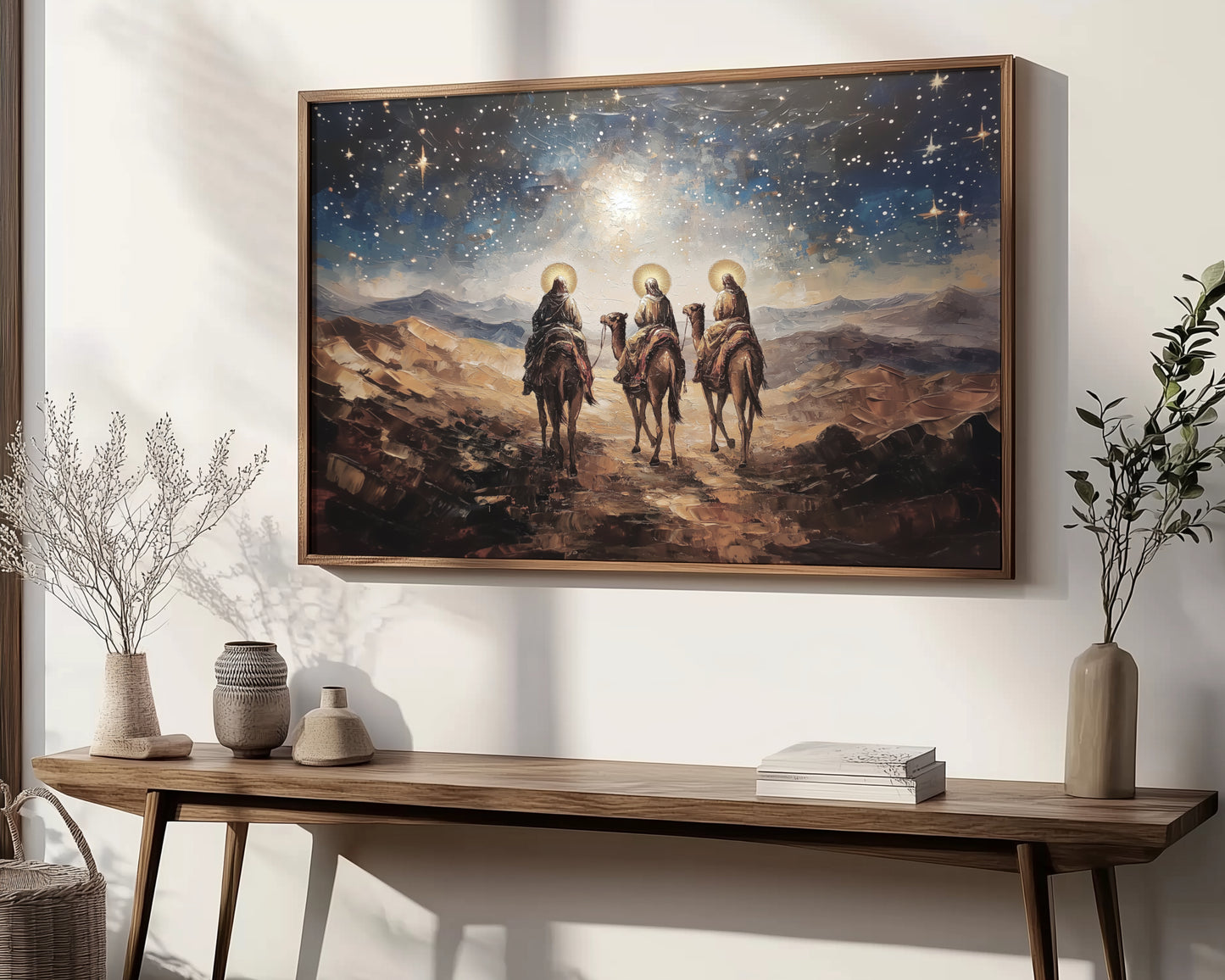 Three Wise Men Nativity Christmas  - Float Frame Canvas