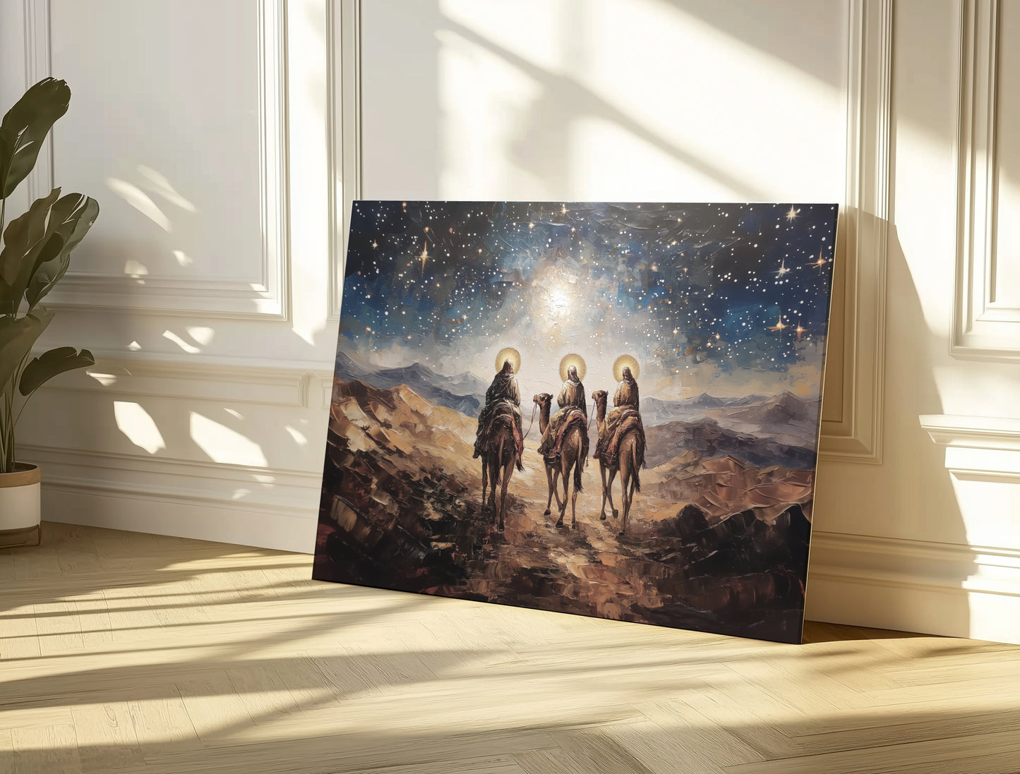 Natividad de los Reyes Magos - Lienzo estirado