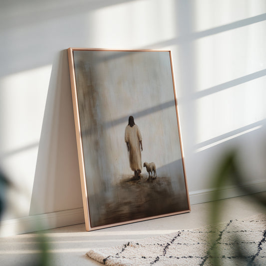 Jesus Leaves the 99 Vintage - Float Frame Canvas