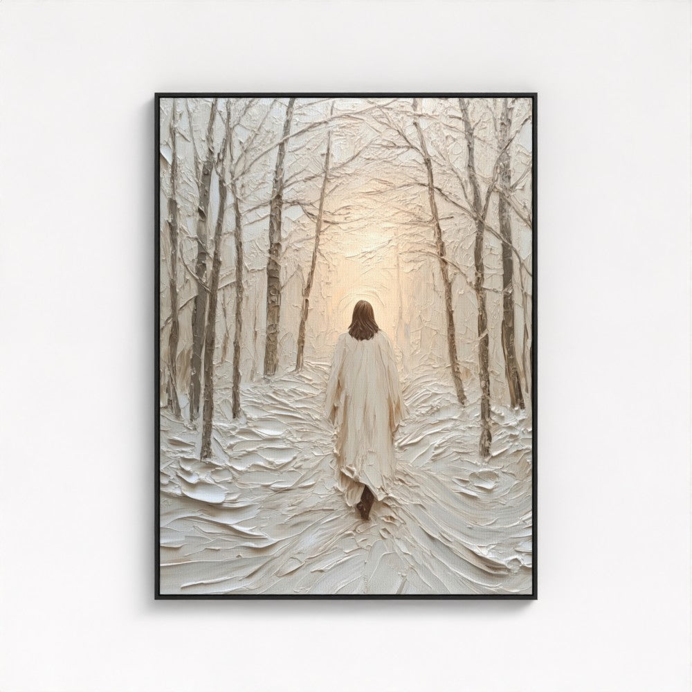 Caminar en gracia - Lienzo con marco flotante