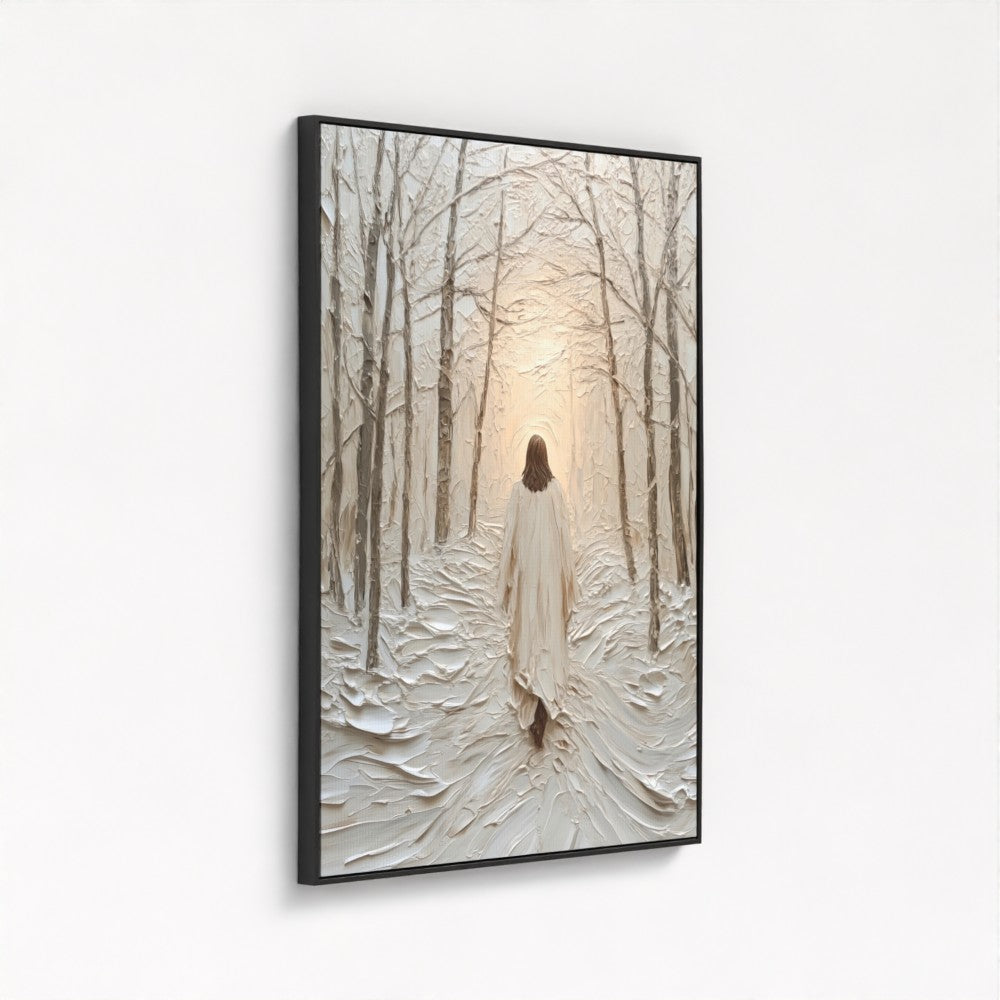 Caminar en gracia - Lienzo con marco flotante