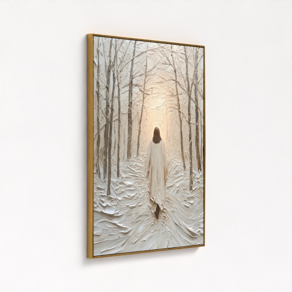 Caminar en gracia - Lienzo con marco flotante