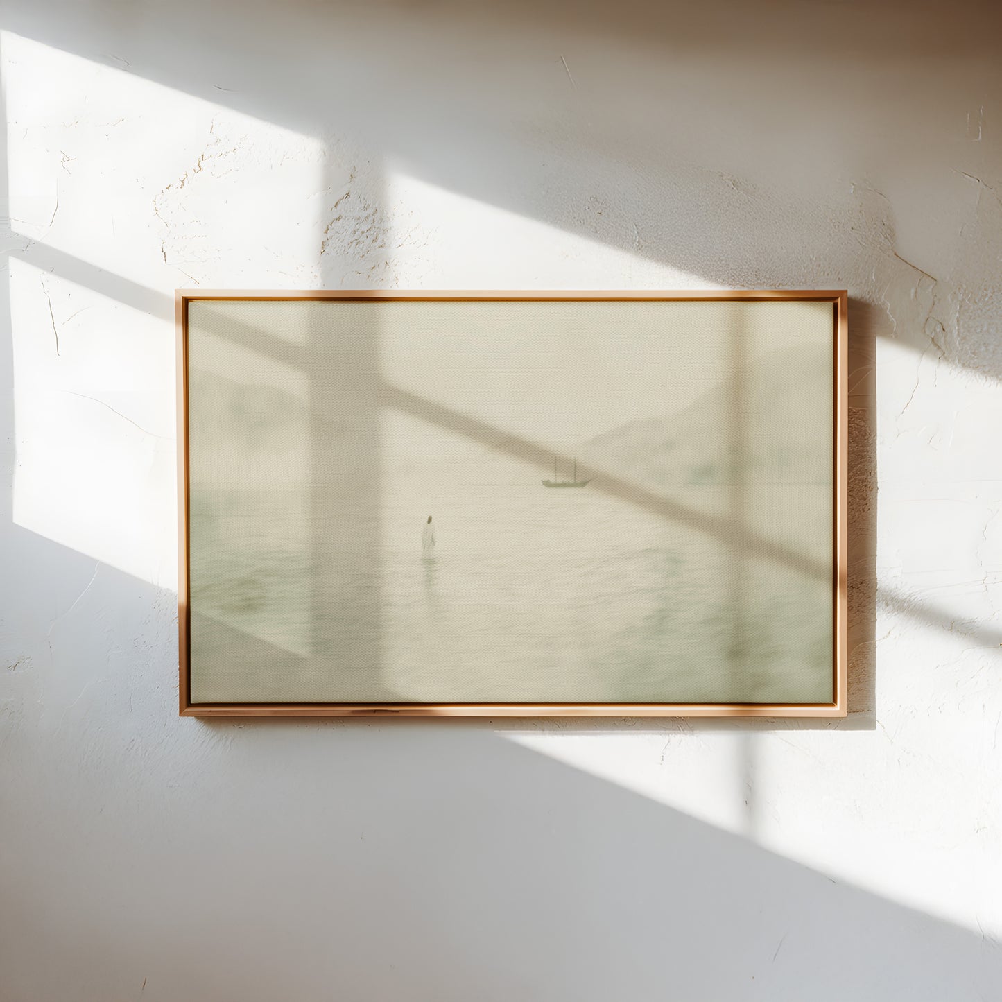 Jesus Walking on Water Vintage - Float Frame Canvas