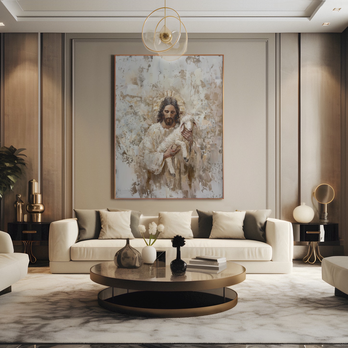 Lost Sheep - Float Frame Canvas