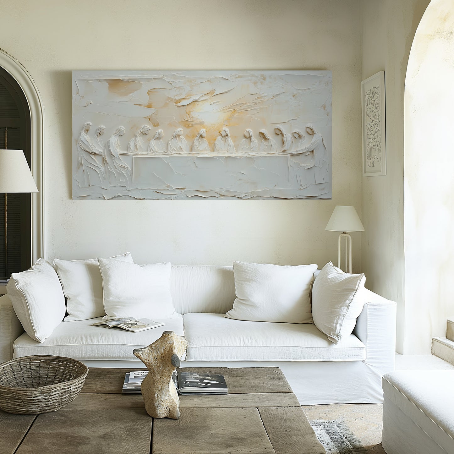 The Last Supper Art – Abstract Christian Wall Art Luke 22:19
