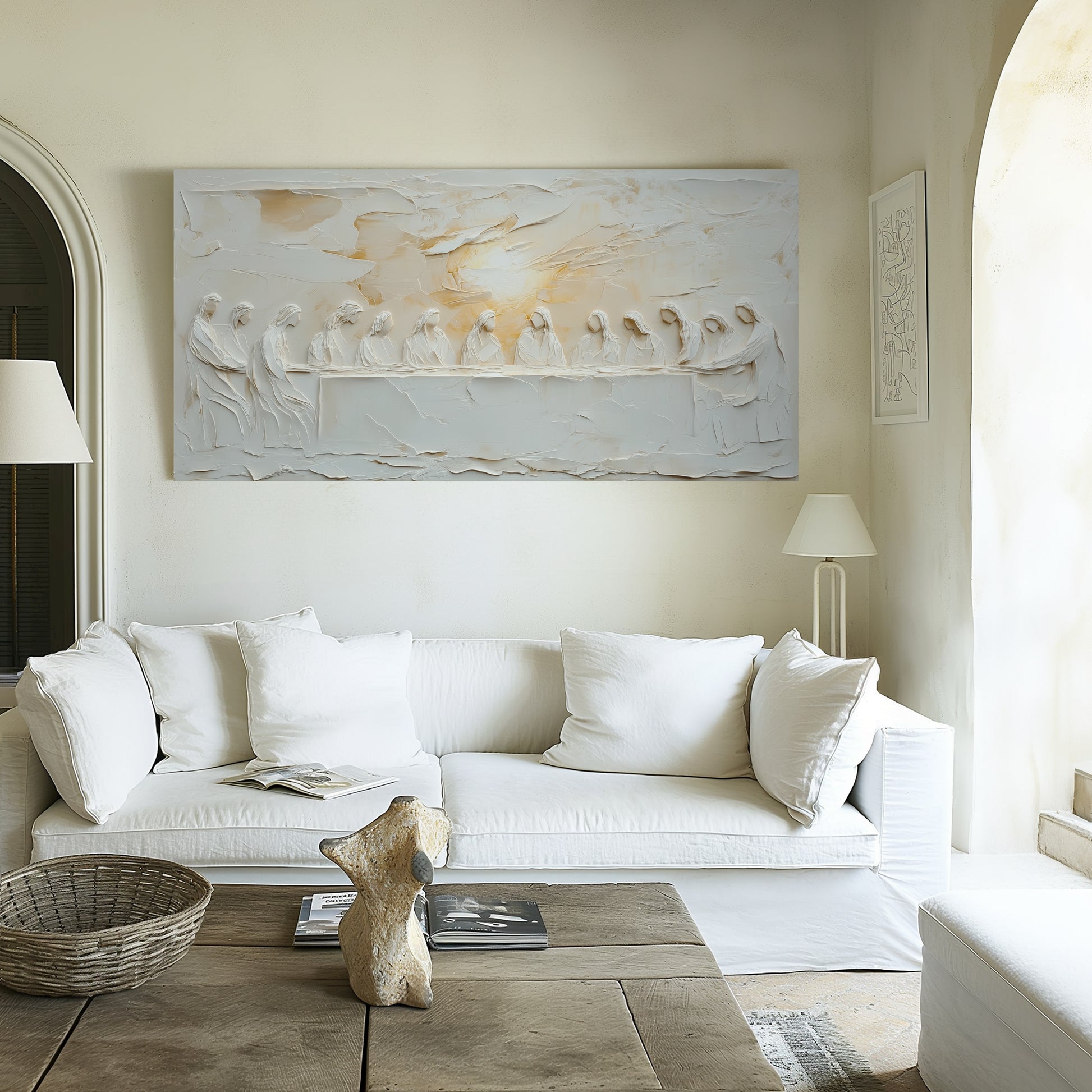 The Last Supper Art – Abstract Christian Wall Art Luke 22:19
