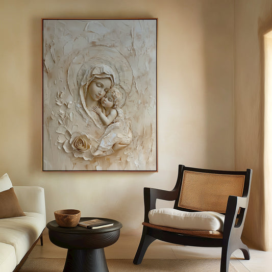 Blessed Virgin Mary - Mother of God- Float Frame Canvas