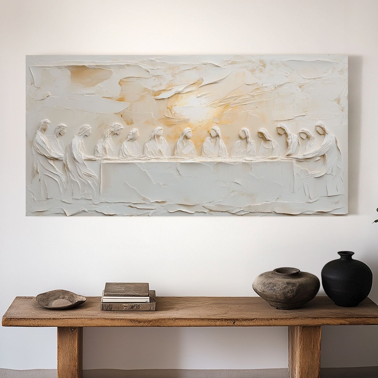 The Last Supper Art – Abstract Christian Wall Art Luke 22:19