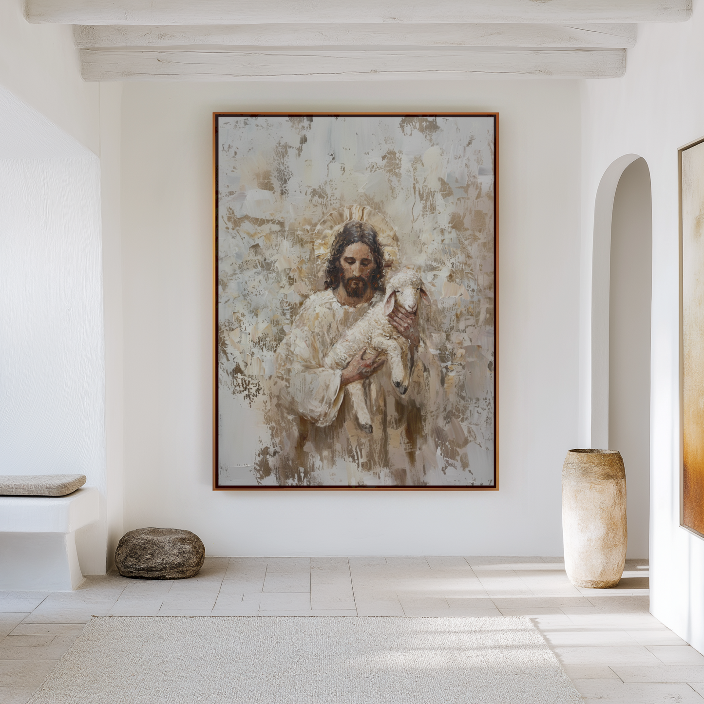 Lost Sheep - Float Frame Canvas