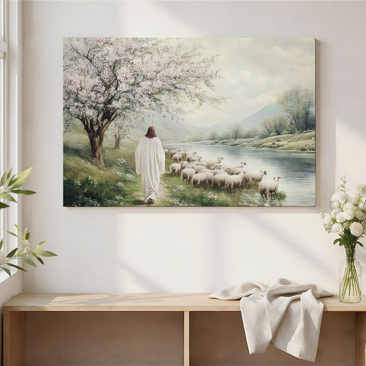 Psalm 23 - Float Frame Canvas