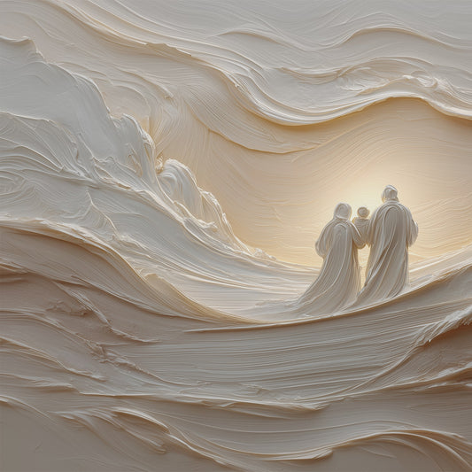 La Sagrada Familia Abstracta - Lienzo Estirado